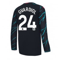 Camiseta Manchester City Josko Gvardiol #24 Tercera Equipación Replica 2023-24 mangas largas